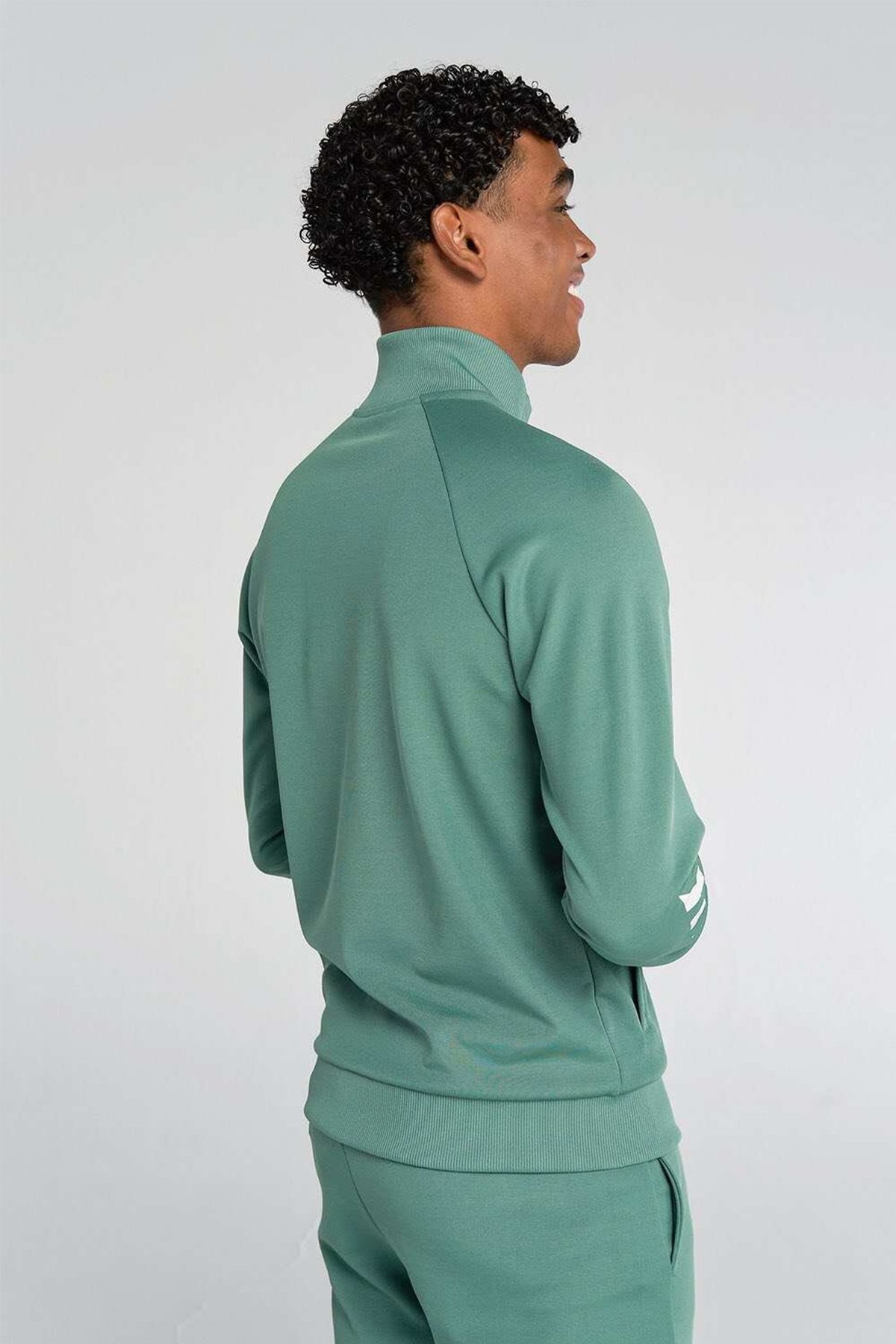 Hummel Erkek Falconzo Yeşil Fermuarlı Sweatshirt 921133-6110 | İki