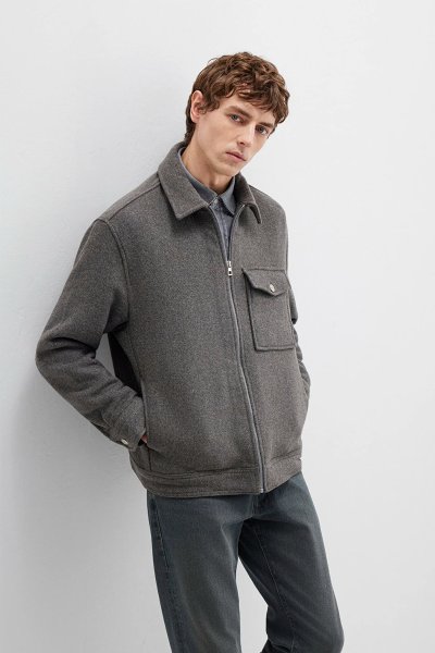 0211804-80024 MAVİ FERMUARLI GÖMLEK