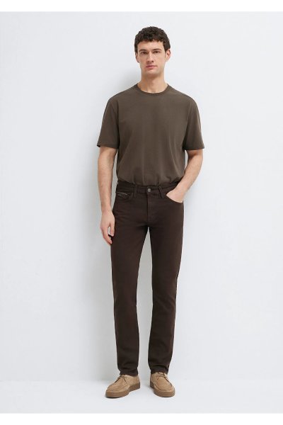 Mavi Jake Black Koyu Kahverengi Gabardin Pantolon 0042290686
