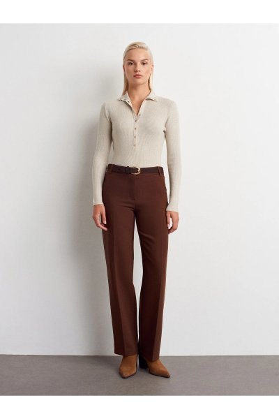 Dilvin Orta Bel Kumaş Pantolon 72172