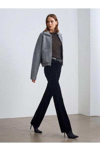 Dilvin Kadife Flare Pantolon 72111