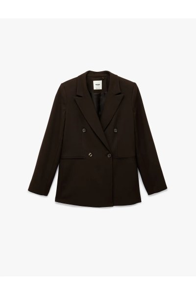 Koton Cepli Düğmeli Uzun Kollu Kruvaze Blazer Ceket 6SAK50047UW