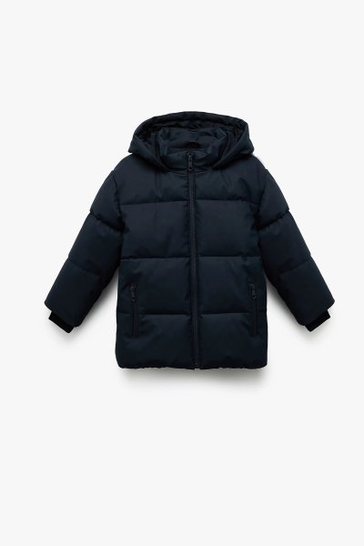 Koton Erkek Çocuk Fermuarlı Kapüşonlu Cep Detaylı Şişme Mont 6WKB20002TW