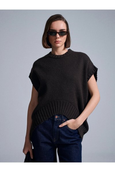 Dilvin Yün Karışımlı Oversize Süveter 10839