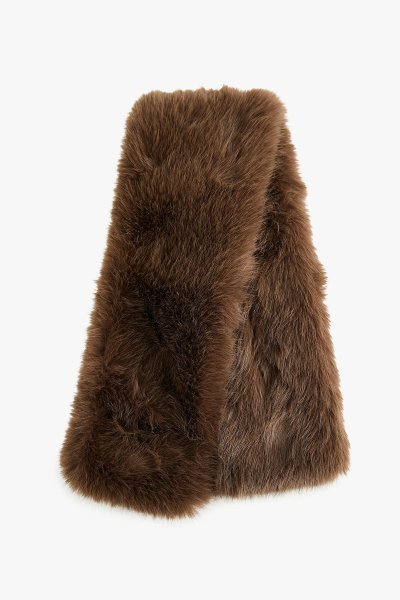 Koton Kadın Suni Kürklü Uzun Atkı - Koton X Melis Ağazat 6WAK50179AA