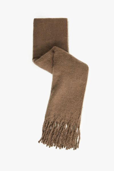 Koton Kadın Yumuşak Dokulu Püsküllü Uzun Atkı - Koton X Sima Tarkan 6WAK50068AA