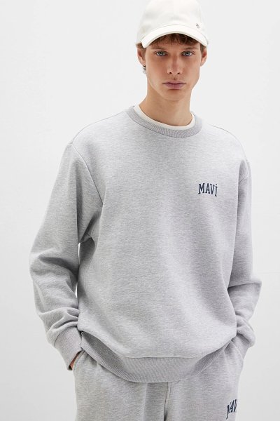 0611716-80019 MAVİ BASKILI SWEATSHIRT.