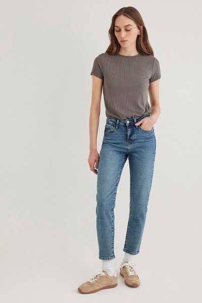 Mavi Cindy Gold Shape Puslu Indigo Mavisi Jean Pantolon 100277-89183