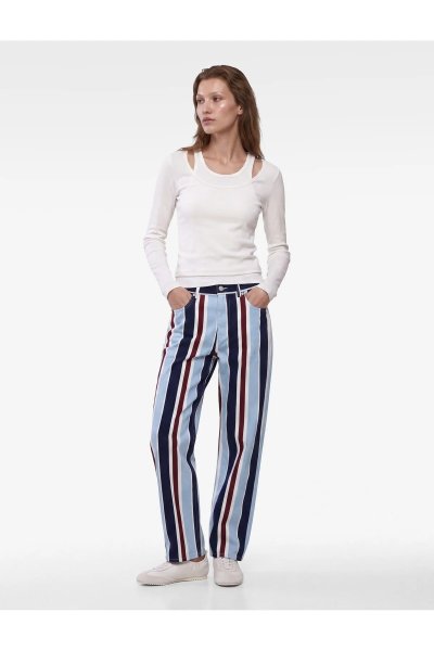 Koton Pamuklu Slim Fit Bisiklet Yaka Katmanlı Uzun Kollu Basic Kaşkorse Tişört 7WAK50197EK