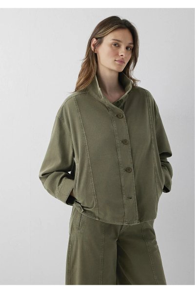 Mavi Yeşil Ceket Oversize / Geniş Kesim 1110922-71545