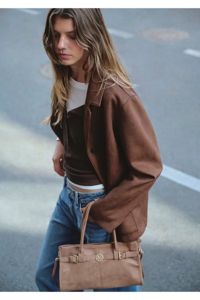 Mavi Suni Süet Kahverengi Blazer 1110831-87736