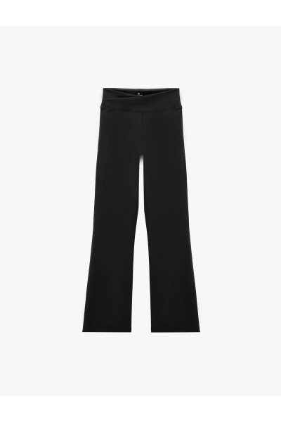 Koton Kemer Detaylı Slim Fit İspanyol Paça Spor Tayt 7WAK40252NK
