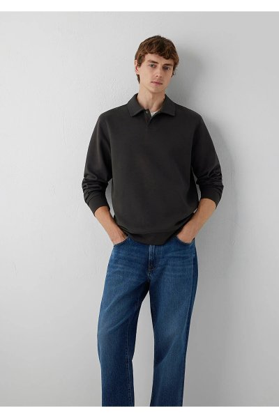 Mavi Kahverengi Polo Sweatshirt 0S10631-90892