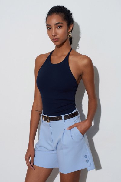 Dilvin Halter Yaka Askılı Top 21051