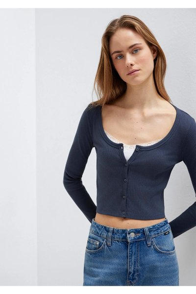 1613753-70726 MAVİ UZUN KOLLU MODELLİ PENYE