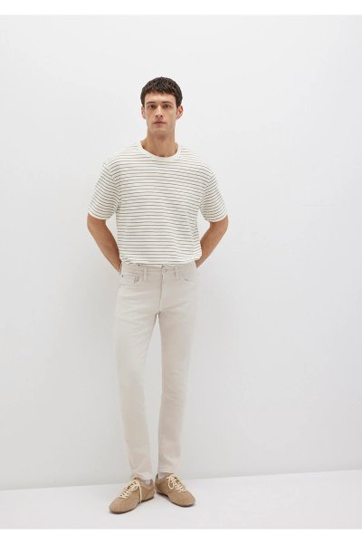 Mavi Jake Ekru Comfort Gabardin Pantolon 0042222763
