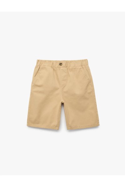 Koton Pamuklu Cep Detaylı Gabardin Şort 6SKB40153TW