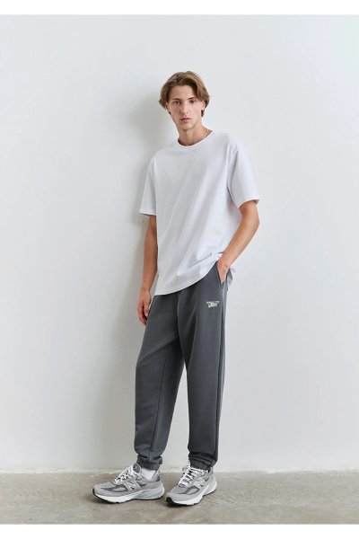 0010512-80776 MAVİ LOGO BASKILI ÖRME PANTOLON