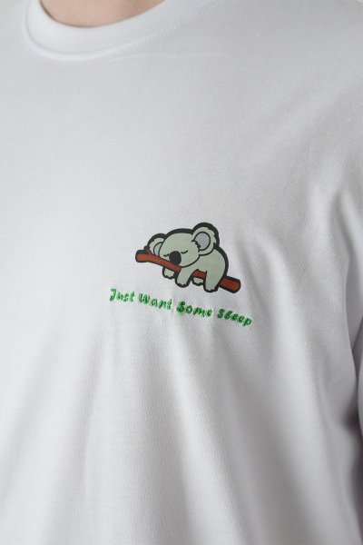 Chotanaq Kahveli Baskılı T-shirt