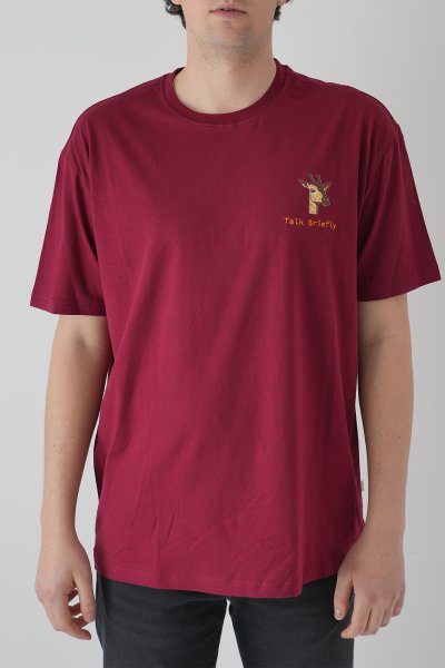 Chotanaq Talk Briefly Zürafa Baskılı T-shirt