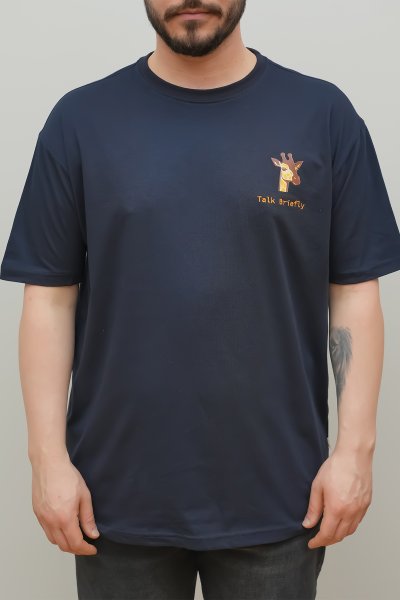 Chotanaq Talk Briefly Zürafa Baskılı T-shirt