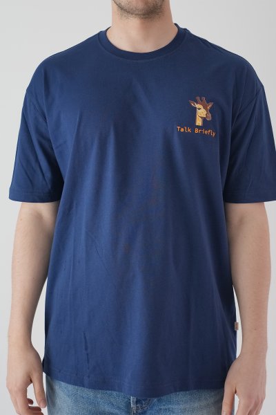 Chotanaq Talk Briefly Zürafa Baskılı T-shirt