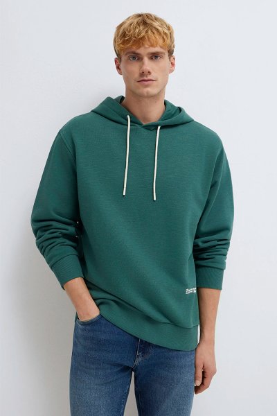 0S10534-71930 MAVİ KAPÜŞONLU SWEATSHIRT+